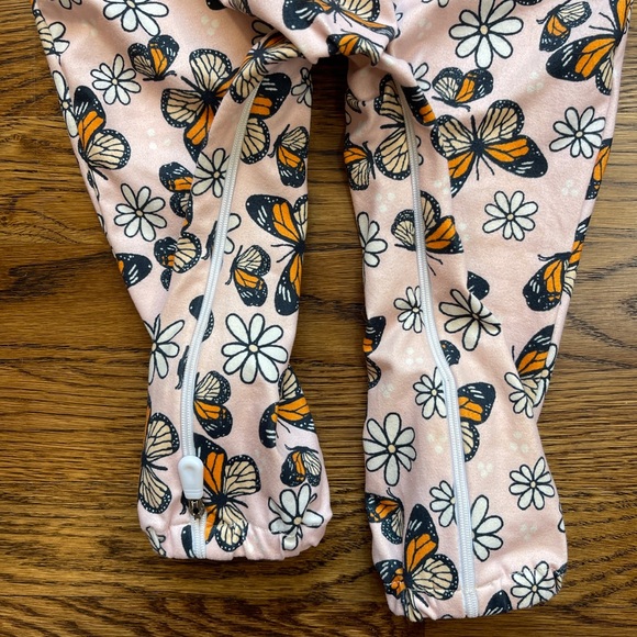 Boujee Little Babes Baby Girl Butterfly Print  Halter One Piece Romper Size 2T - Picture 7 of 11